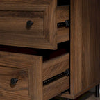 Comodino moderno a 2 cassetti con porte USB
