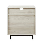Comodino moderno a 2 cassetti con porte USB