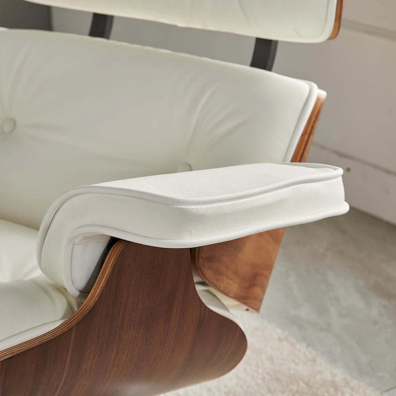 Set poltrona e pouf Mid-Century Modern