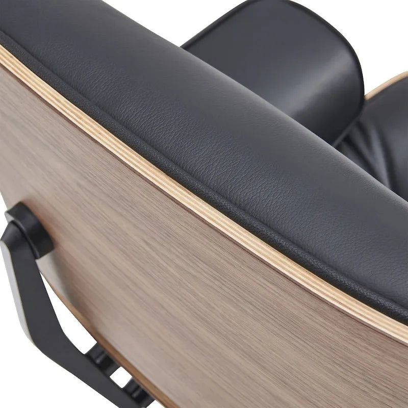 Set poltrona e pouf Mid-Century Modern