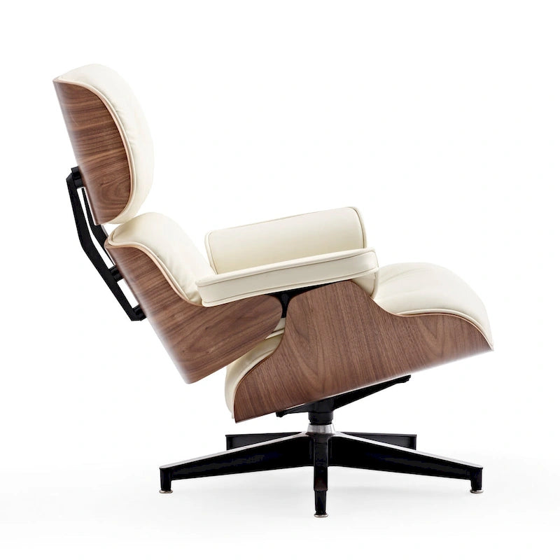 Set poltrona e pouf Mid-Century Modern
