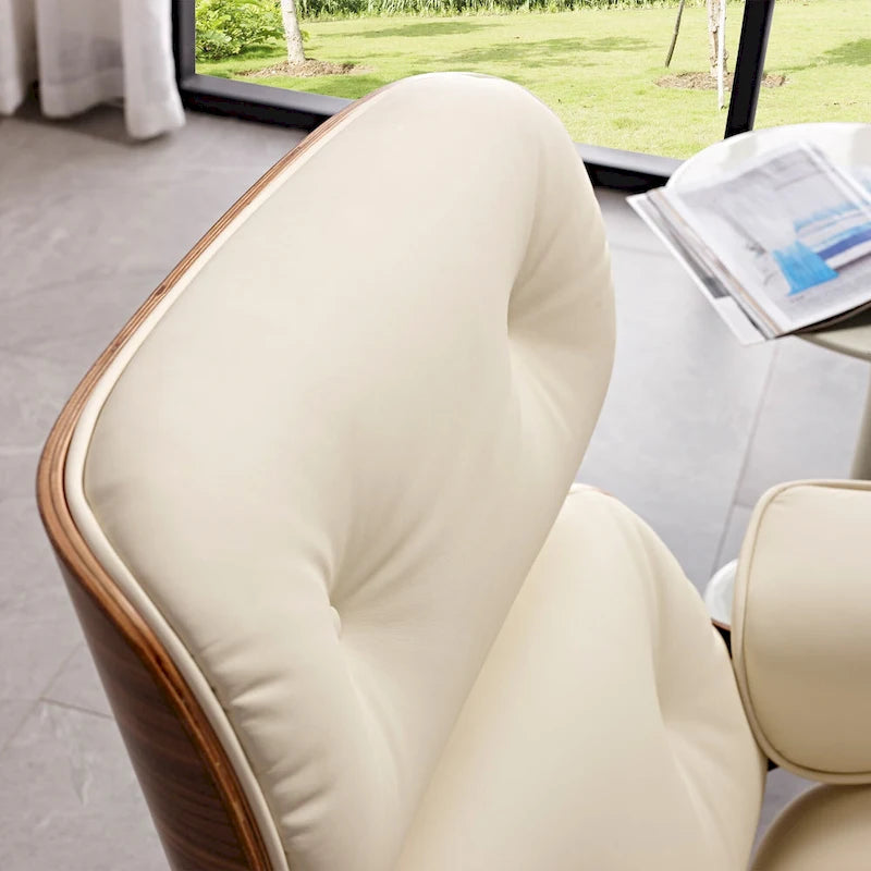 Set poltrona e pouf Mid-Century Modern