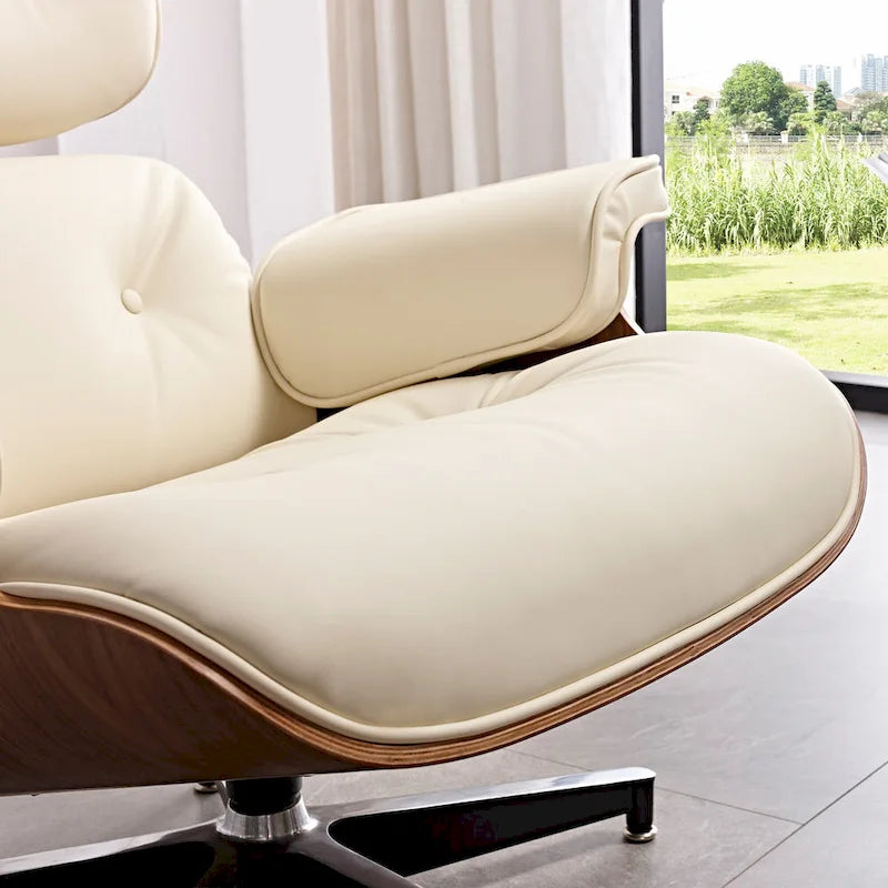 Set poltrona e pouf Mid-Century Modern