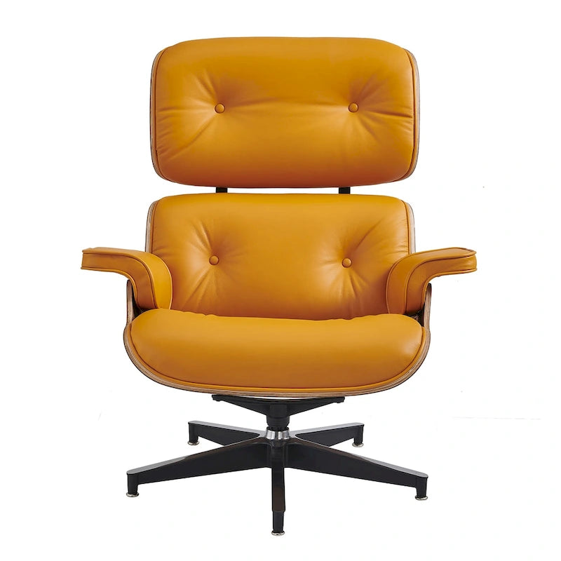 Set poltrona e pouf Mid-Century Modern