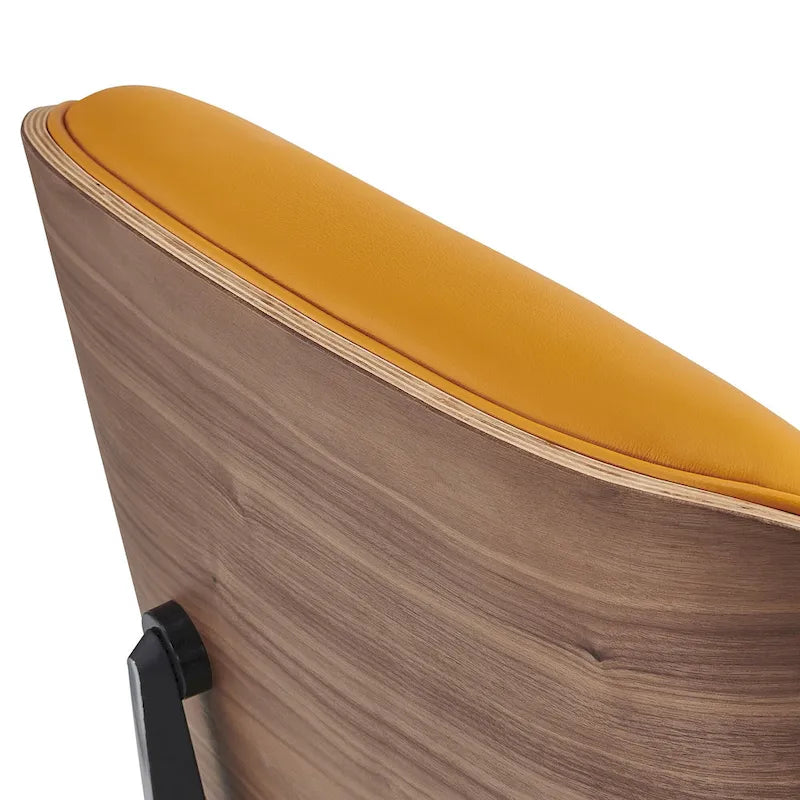 Set poltrona e pouf Mid-Century Modern