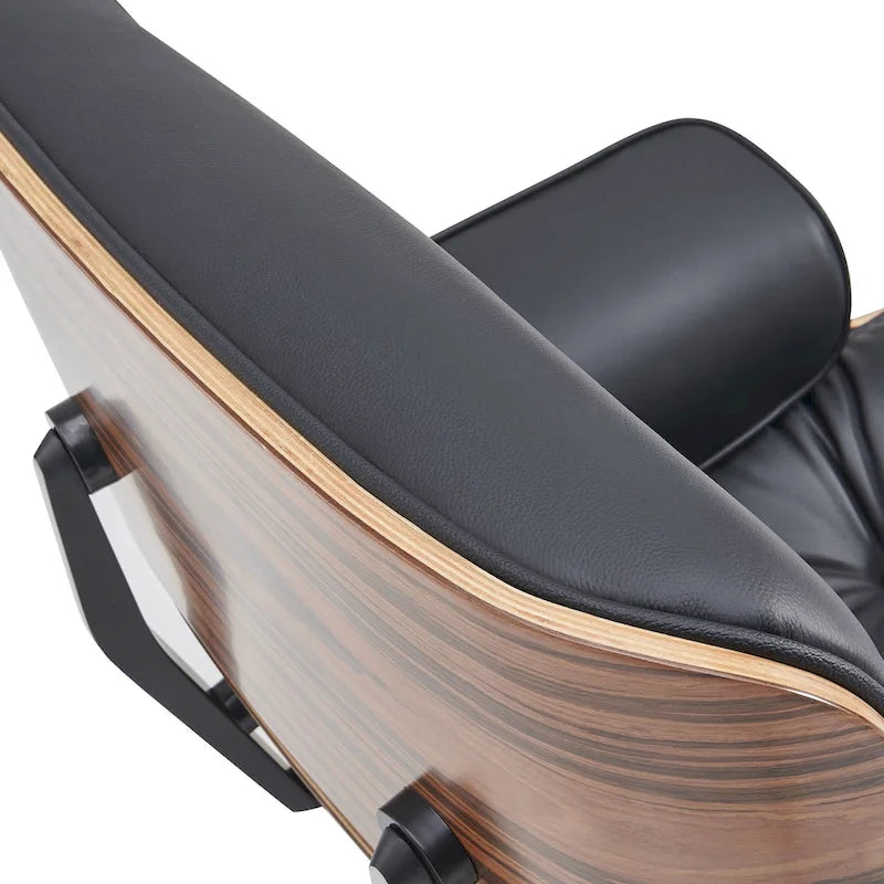 Set poltrona e pouf Mid-Century Modern