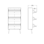 Scarpiera a 3 cassetti