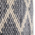 Pouf rotondo in iuta e cotone intrecciati