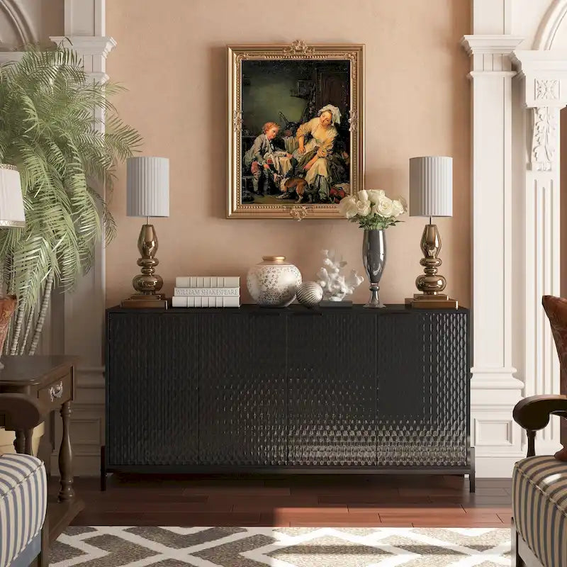 Credenza a 4 ante laccata lucida