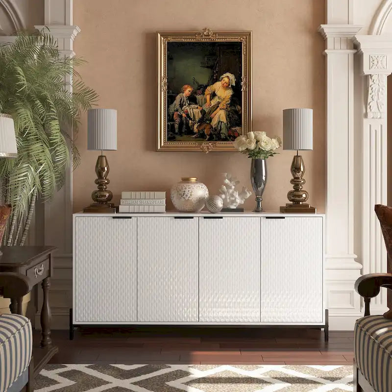 Credenza a 4 ante laccata lucida