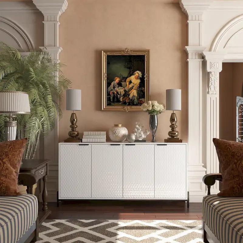 Credenza a 4 ante laccata lucida