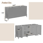 Credenza a 4 ante laccata lucida