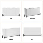 Credenza a 4 ante laccata lucida