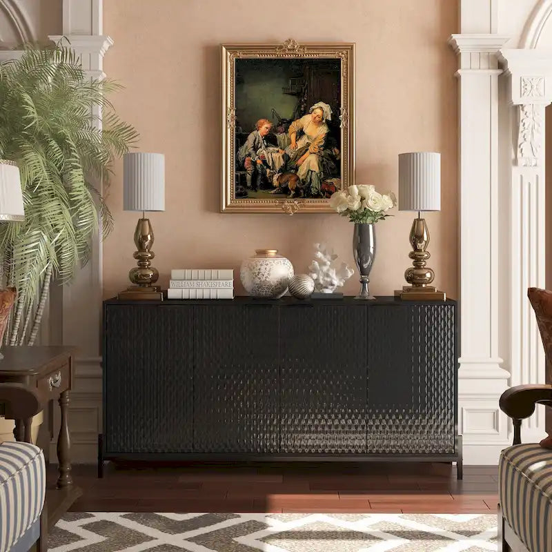 Credenza a 4 ante laccata lucida
