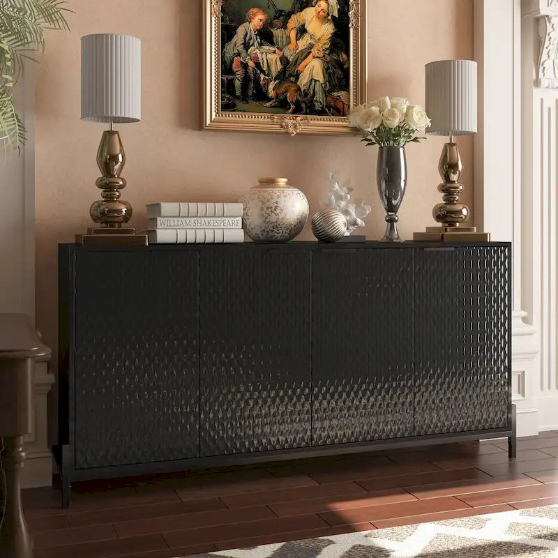 Credenza a 4 ante laccata lucida