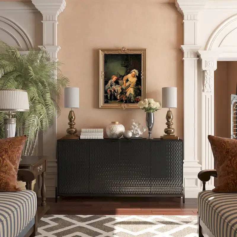 Credenza a 4 ante laccata lucida