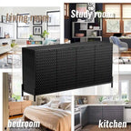 Credenza a 4 ante laccata lucida