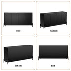 Credenza a 4 ante laccata lucida