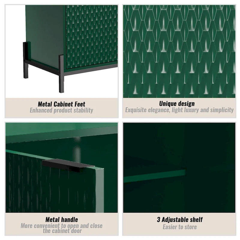 Credenza a 4 ante laccata lucida