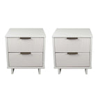 Set di 2 comodini Granville con 2 cassetti, stile Mid-Century