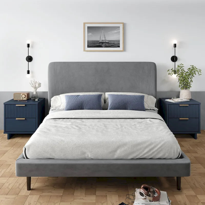 Set di 2 comodini Granville con 2 cassetti, stile Mid-Century