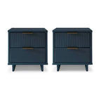 Set di 2 comodini Granville con 2 cassetti, stile Mid-Century