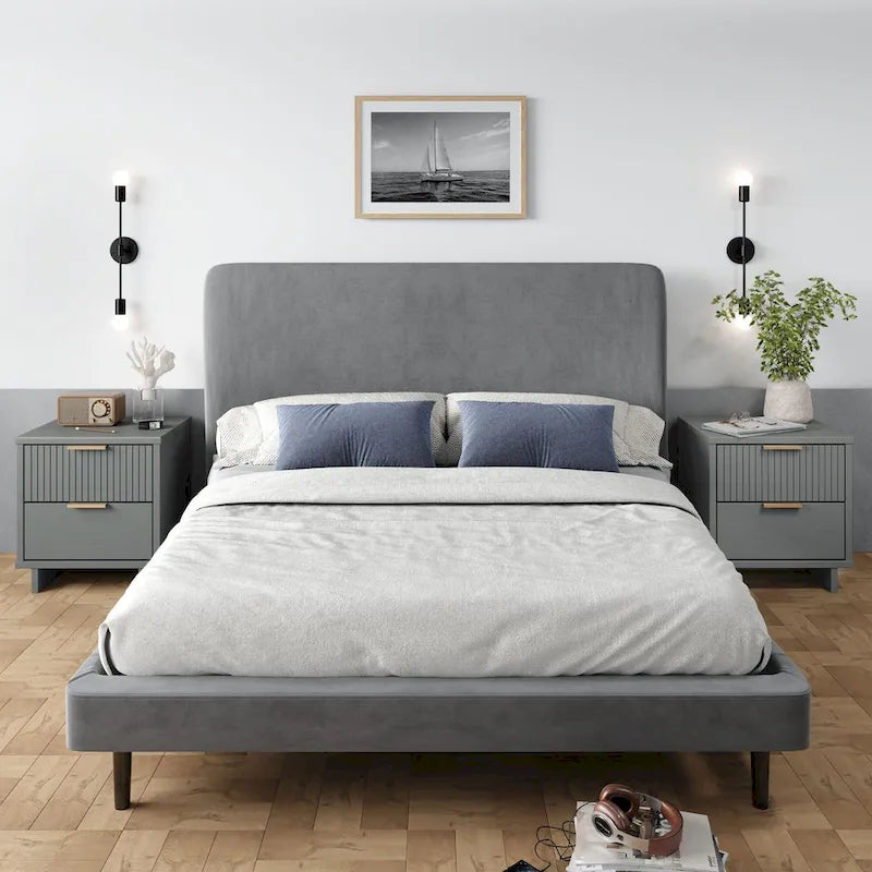 Set di 2 comodini Granville con 2 cassetti, stile Mid-Century