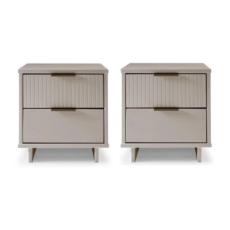 Set di 2 comodini Granville con 2 cassetti, stile Mid-Century
