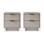 Set di 2 comodini Granville con 2 cassetti, stile Mid-Century