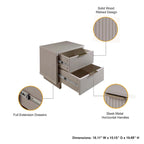 Set di 2 comodini Granville con 2 cassetti, stile Mid-Century