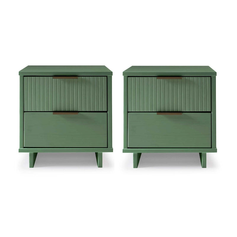 Set di 2 comodini Granville con 2 cassetti, stile Mid-Century