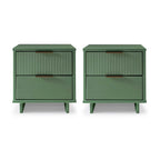 Set di 2 comodini Granville con 2 cassetti, stile Mid-Century