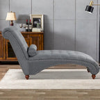 Chaise longue senza braccioli con cuscino a rullo