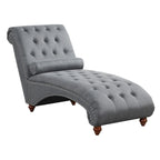 Chaise longue senza braccioli con cuscino a rullo