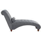 Chaise longue senza braccioli con cuscino a rullo