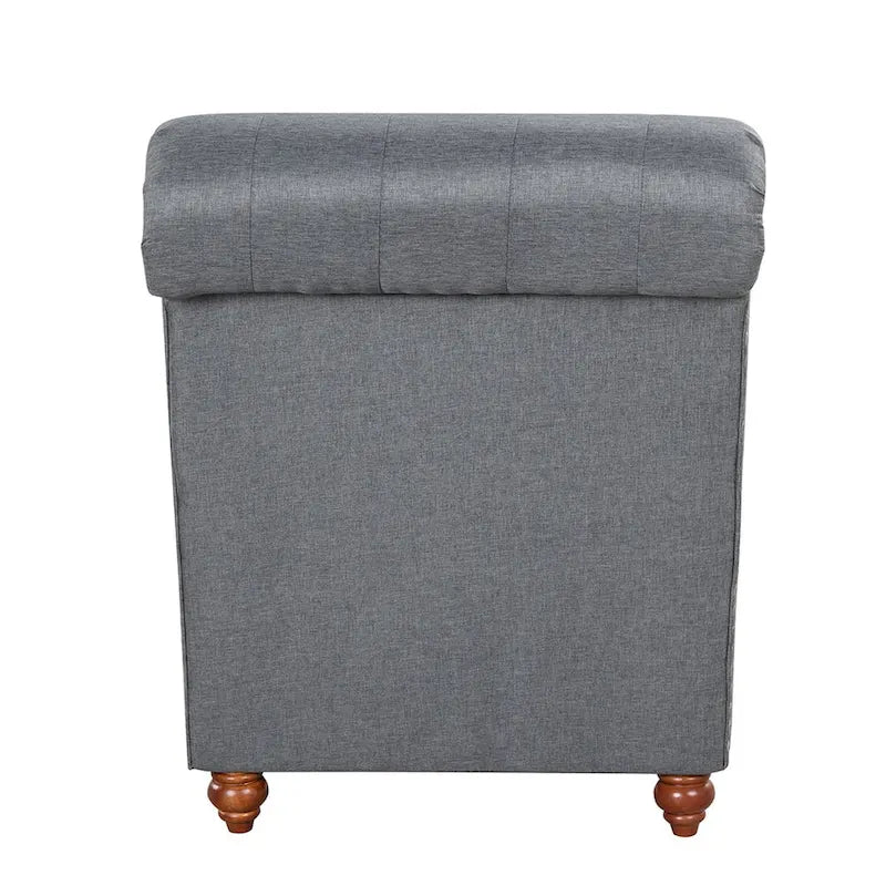 Chaise longue senza braccioli con cuscino a rullo