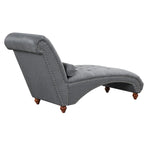 Chaise longue senza braccioli con cuscino a rullo