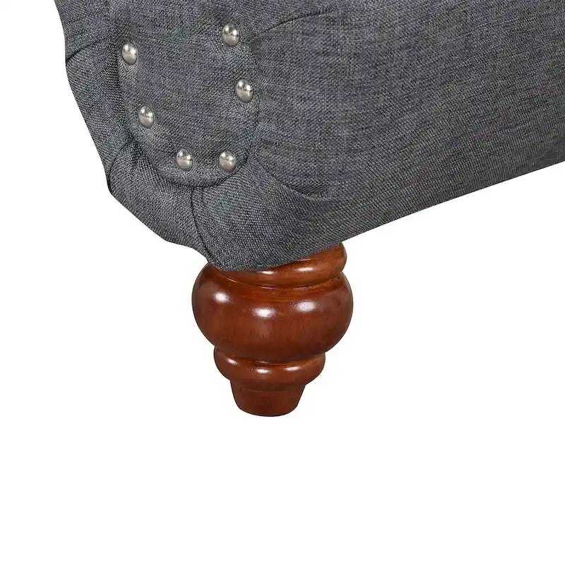 Chaise longue senza braccioli con cuscino a rullo