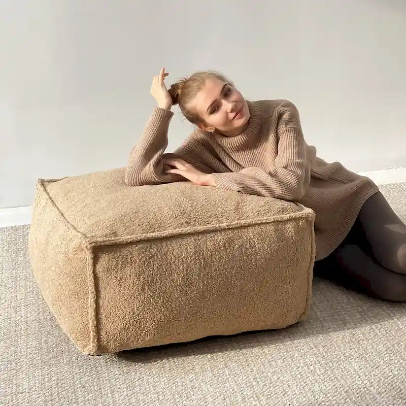Pouf poggiapiedi a sacco 28x28 per soggiorno