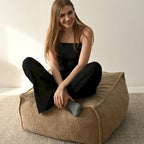 Pouf poggiapiedi a sacco 28x28 per soggiorno