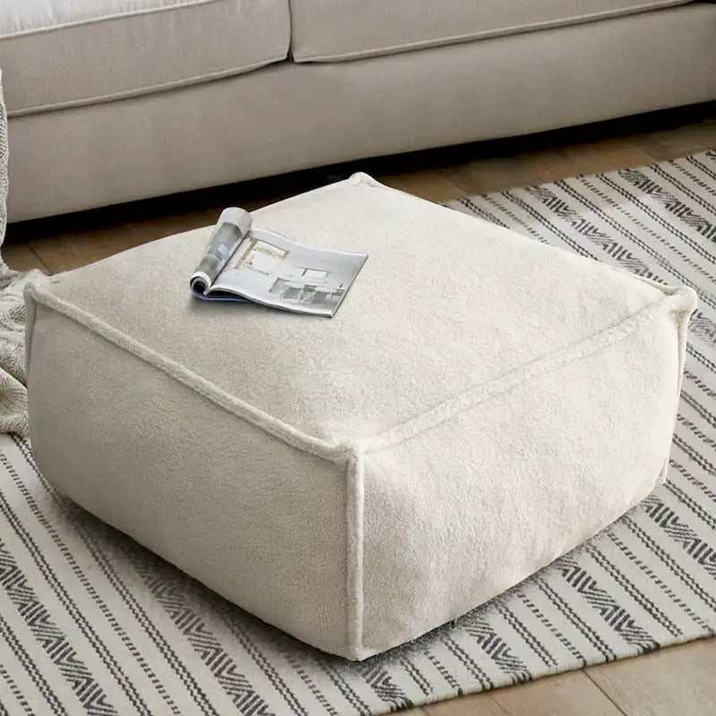 Pouf poggiapiedi a sacco 28x28 per soggiorno