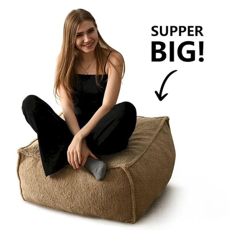 Pouf poggiapiedi a sacco 28x28 per soggiorno
