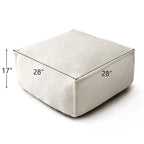Pouf poggiapiedi a sacco 28x28 per soggiorno