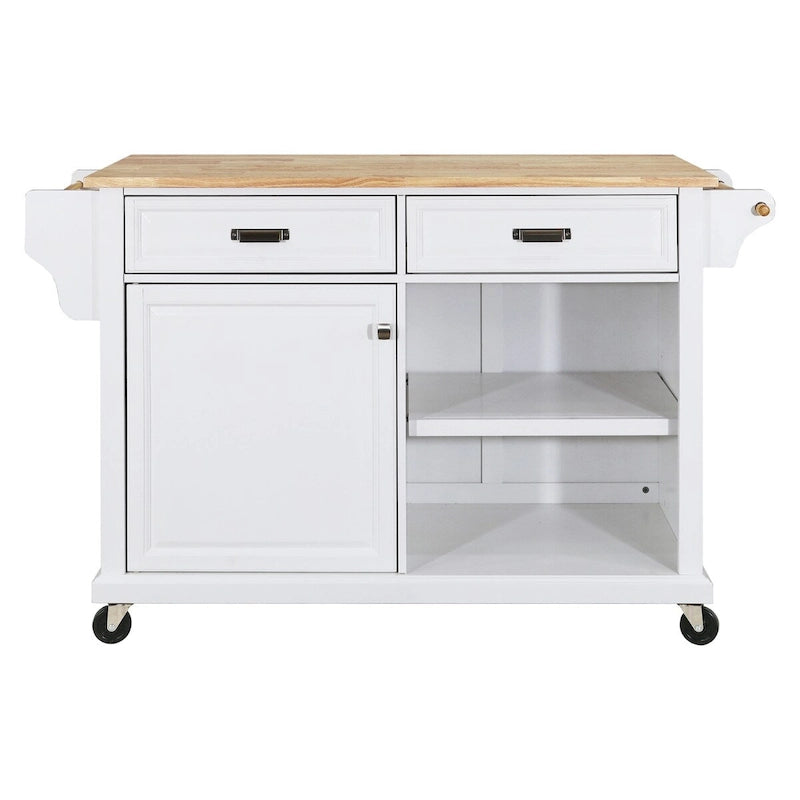 Carrello da Cucina con Isola e Contenitore