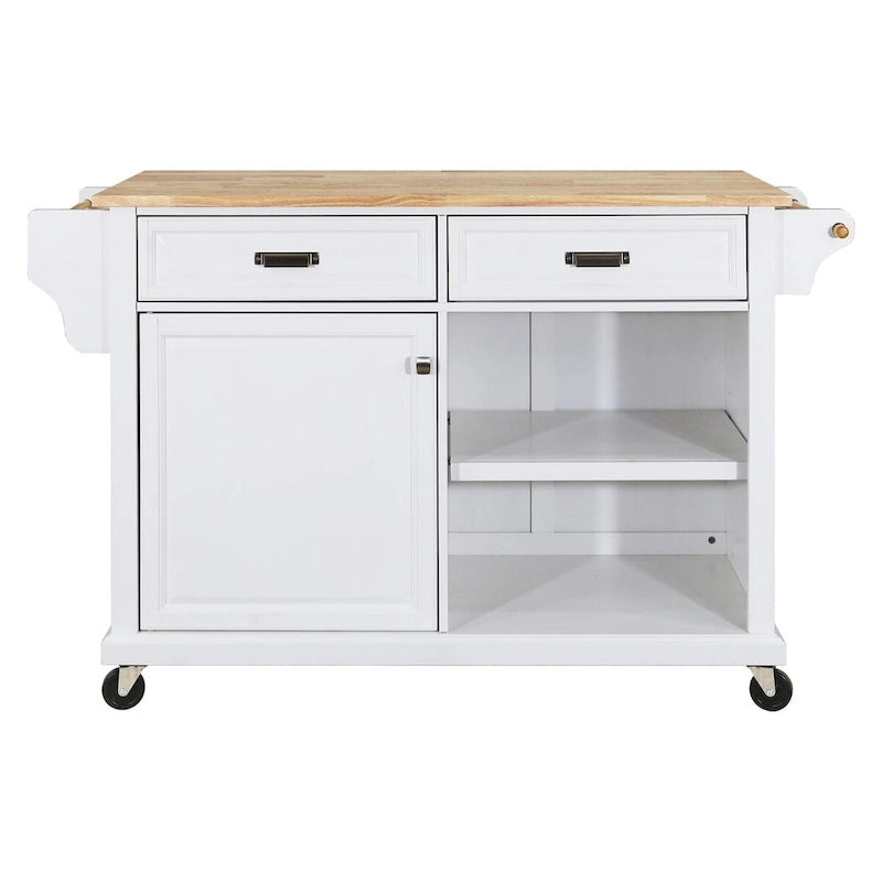 Carrello da Cucina con Isola e Contenitore
