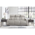 Signature Design by Ashley Boyington Gray Power Reclining Sofa - 86 W x 38.5 D x 44.5 H
