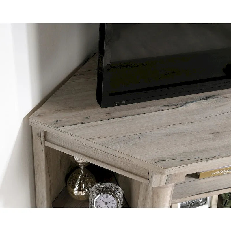 Mobile porta TV angolare con cassetti e vani portaoggetti