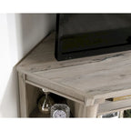 Mobile porta TV angolare con cassetti e vani portaoggetti