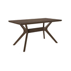 Tavolo da pranzo rettangolare con gambe incrociate - 152 cm