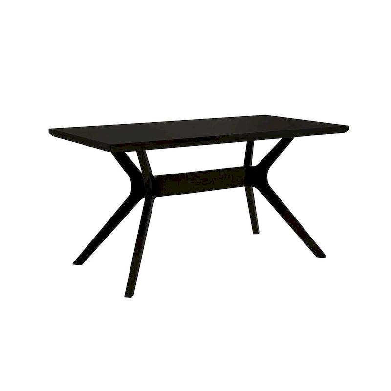 Tavolo da pranzo rettangolare con gambe incrociate - 152 cm